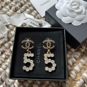 Chanel Crystal Earrings